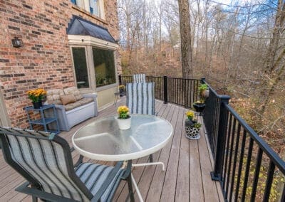 Iron Fenced and Wooden Deck Modeling